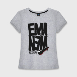 Женская футболка хлопок Slim Eminem recovery