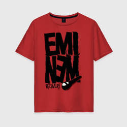 Женская футболка хлопок Oversize Eminem recovery