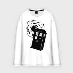 Мужской лонгслив oversize хлопок Tardis 1