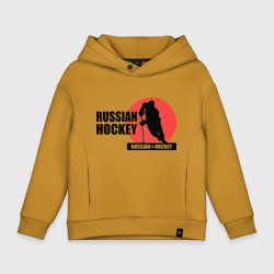 Детское худи Oversize хлопок Russian hockey Русский хоккей