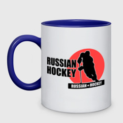 Кружка двухцветная Russian hockey Русский хоккей