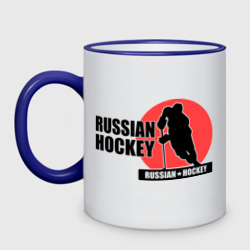 Кружка двухцветная Russian hockey Русский хоккей