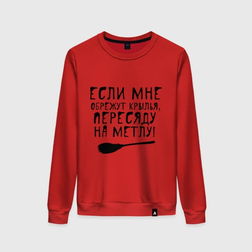 Женский свитшот хлопок На метлу