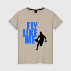 Женская футболка хлопок Fly like me