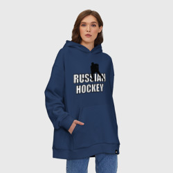 Худи SuperOversize хлопок Russian hockey Русский хоккей - фото 2