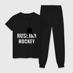 Женская пижама хлопок Russian hockey Русский хоккей