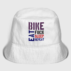 Детская панама хлопок Bike eat sleep repeat