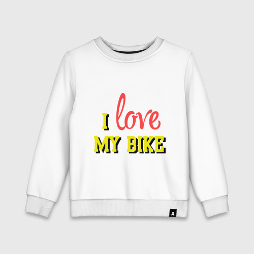 Детский свитшот хлопок I love my bike