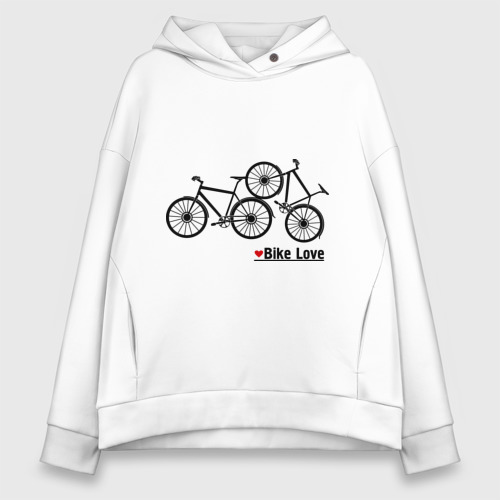 Женское худи Oversize хлопок Bike Love