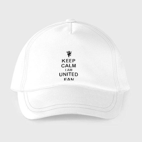 Детская бейсболка Keep calm I am United fan - фото 2