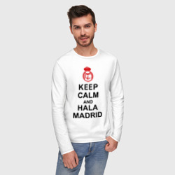 Мужской лонгслив хлопок Keep calm and Hala Madrid - фото 2