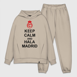 Мужской костюм oversize хлопок Keep calm and Hala Madrid