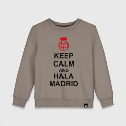 Детский свитшот хлопок Keep calm and Hala Madrid