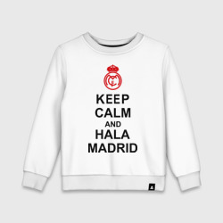 Детский свитшот хлопок Keep calm and Hala Madrid