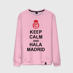 Мужской свитшот хлопок Keep calm and Hala Madrid