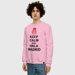 Мужской свитшот хлопок Keep calm and Hala Madrid - фото 2