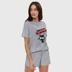 Женская пижама с шортиками хлопок Димкина любимка - фото 2