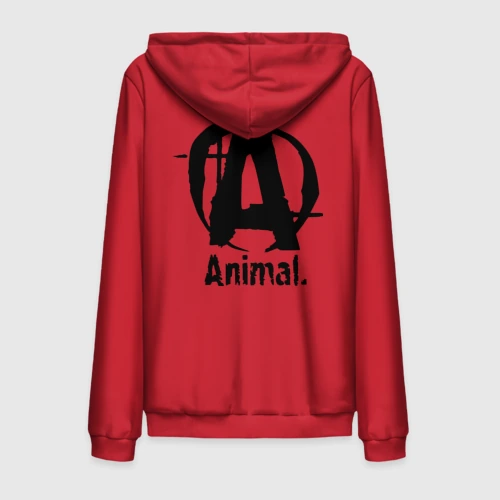 Мужская толстовка на молнии хлопок Спортивное питание Animal 2