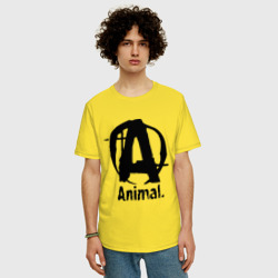 Мужская футболка хлопок Oversize Спортивное питание Animal 2 - фото 2