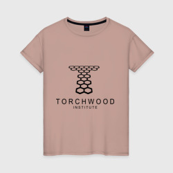 Женская футболка хлопок Torchwood Institute