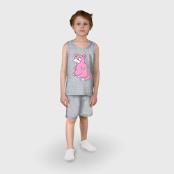 Детская пижама с шортами хлопок Грустный слоупок - фото 2