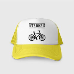 Кепка тракер с сеткой Let's bike it