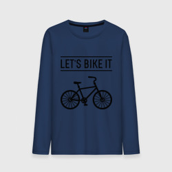 Мужской лонгслив хлопок Let's bike it