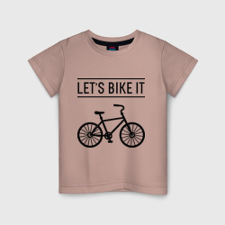 Детская футболка хлопок Let's bike it