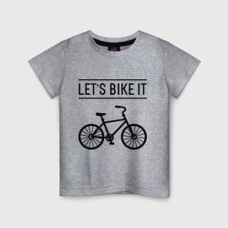 Детская футболка хлопок Let's bike it