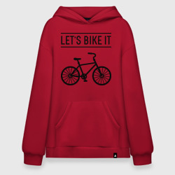 Худи SuperOversize хлопок Let's bike it