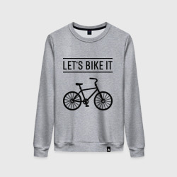 Женский свитшот хлопок Let's bike it