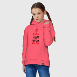 Детское худи Oversize хлопок Keep calm and Forza Milan - фото 2