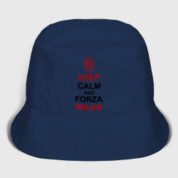 Мужская панама хлопок Keep calm and Forza Milan