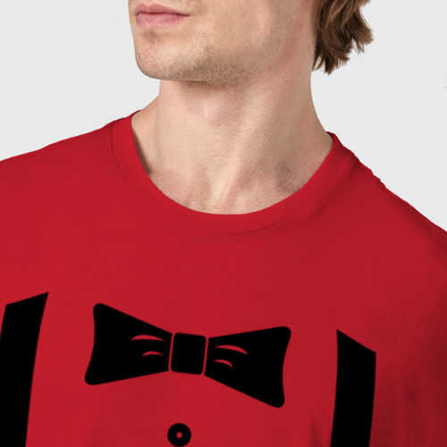Мужская футболка хлопок Gentleman, цвет красный - фото 6