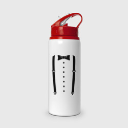 Бутылка для воды с трубочкой Gentleman