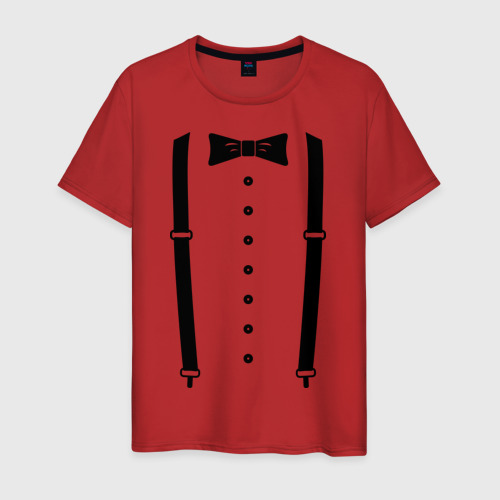 Мужская футболка хлопок Gentleman, цвет красный