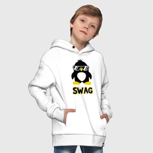 Детское худи Oversize хлопок Swag Penguin - фото 9