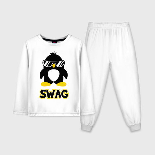 Детская пижама с лонгсливом хлопок Swag Penguin