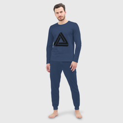 Мужская пижама с лонгсливом хлопок Triangle Visual Illusion - фото 2