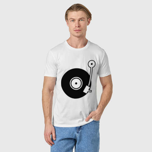 Мужская футболка хлопок Vinyl Mix, цвет белый - фото 3