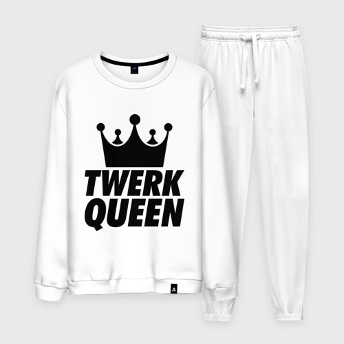 Мужской костюм хлопок Twerk Queen, цвет белый