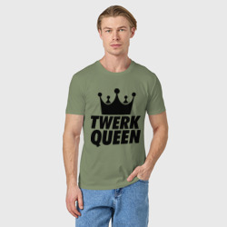 Мужская футболка хлопок Twerk Queen - фото 2