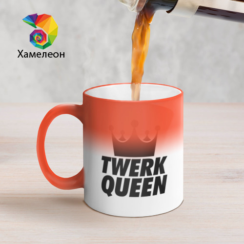 Кружка хамелеон Twerk Queen - фото 5