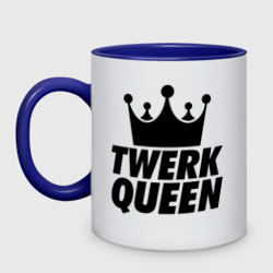 Кружка двухцветная Twerk Queen