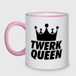 Кружка двухцветная Twerk Queen