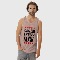 Мужская майка хлопок Самый лучший муж - фото 2