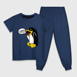 Детская пижама хлопок Пингвин: Linux