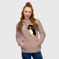 Женская толстовка хлопок Пингвин: Linux - фото 2