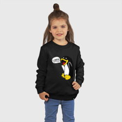 Детский свитшот хлопок Пингвин: \"Linux\" - фото 2