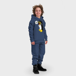Детский костюм хлопок Oversize Пингвин: \"Linux\" - фото 2